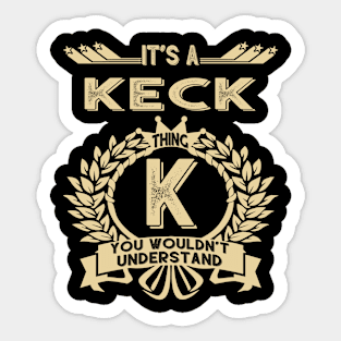 Keck Sticker